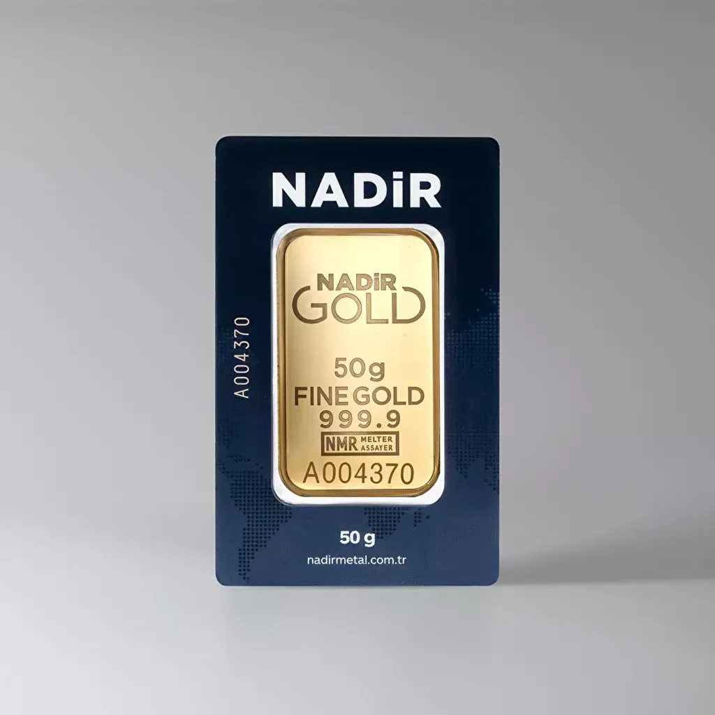 NadirGold 50 Gram Külçe Altın 999