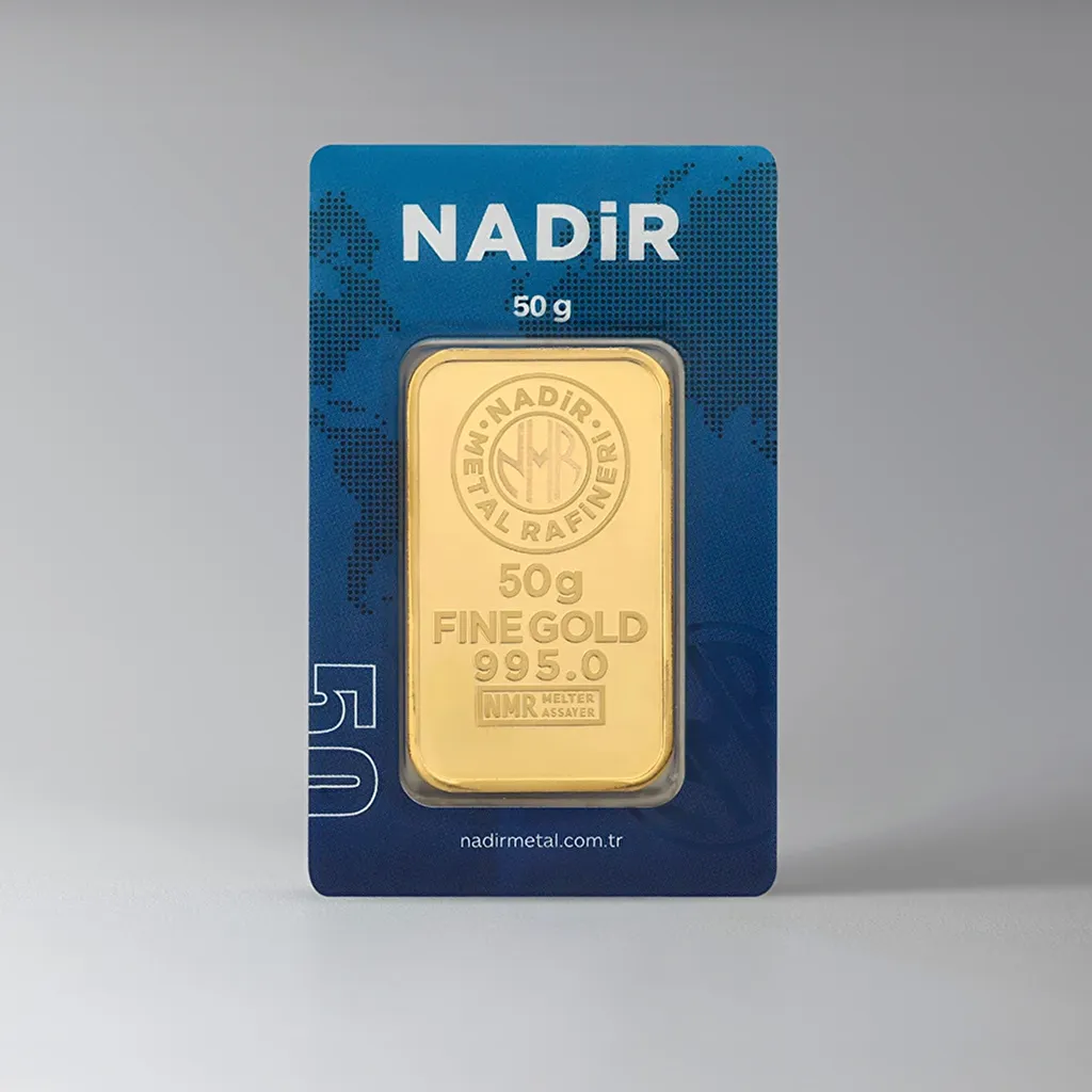 NadirGold 50 Gram Külçe Altın 995