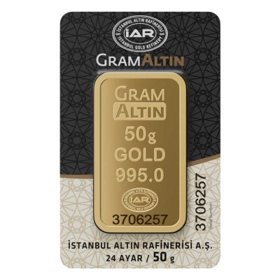  GramAltın 50 Gram Külçe Altın 995