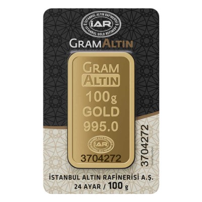  GramAltın 100 Gram Külçe Altın 995
