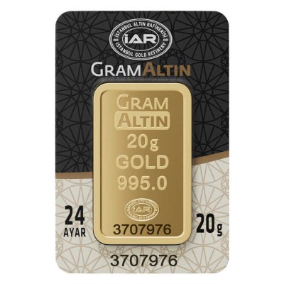  GramAltın 20 Gram Külçe Altın 995